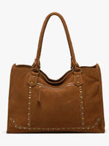 Handtassen Houston Leder Basilic pepper Bruin houston BHOU31
